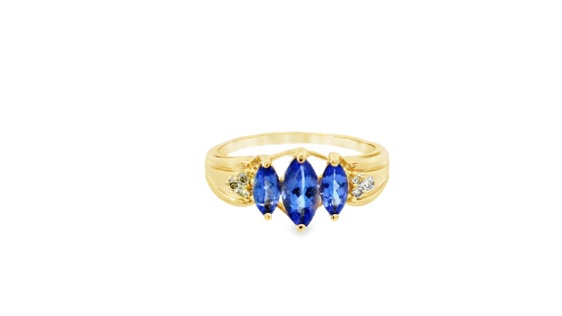 14k gold vs natural stone amethyst ring