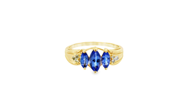 14k gold vs natural stone amethyst ring