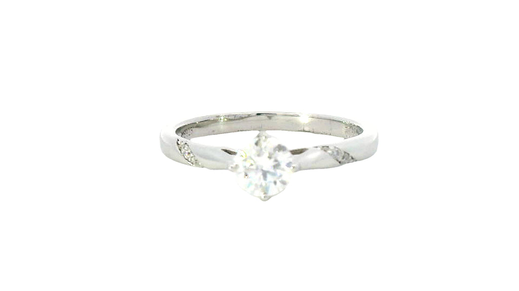 silver Labstone vs clarity round cut ring