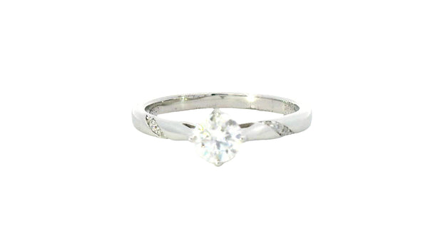 silver Labstone vs clarity round cut ring