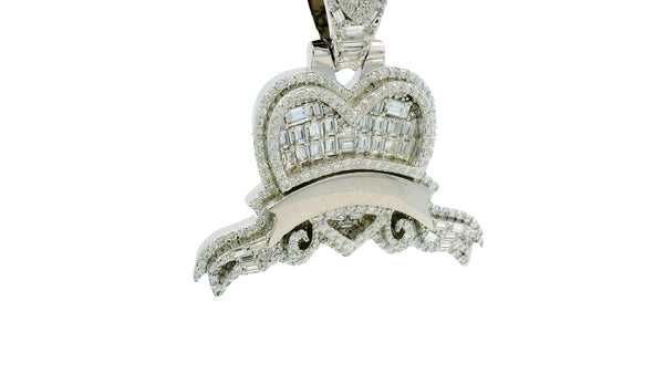 Diamond heart pendant