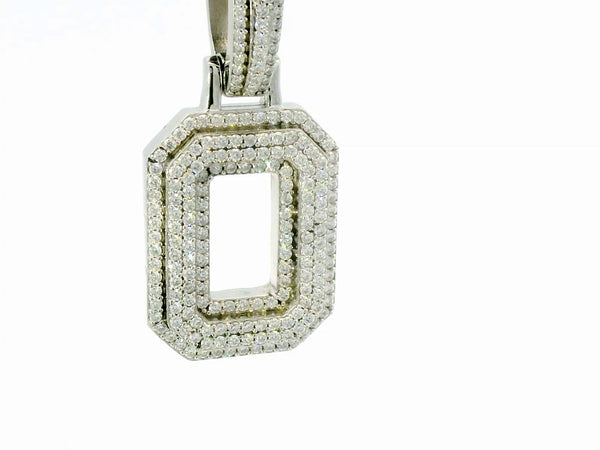 Silver lab stone letter “ O “