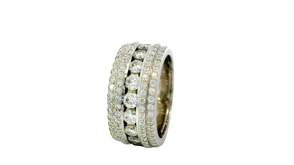 5 row diamond ring
