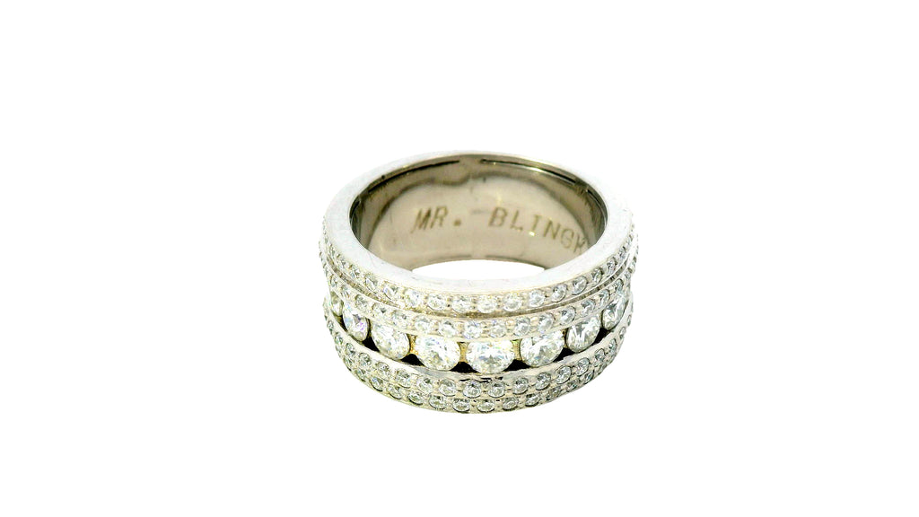 5 row diamond ring