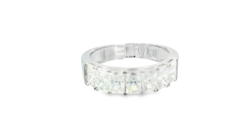 Silver labstone cluster ring