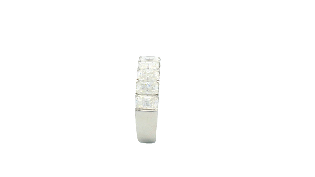 Silver labstone cluster ring
