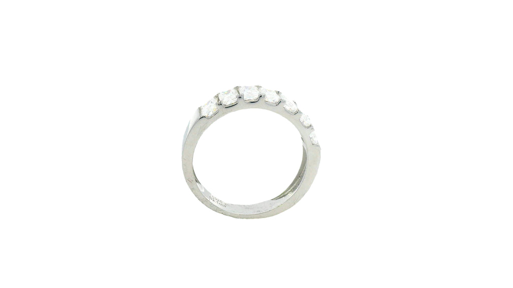 Silver labstone cluster ring