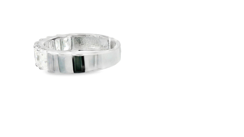 Silver labstone cluster ring