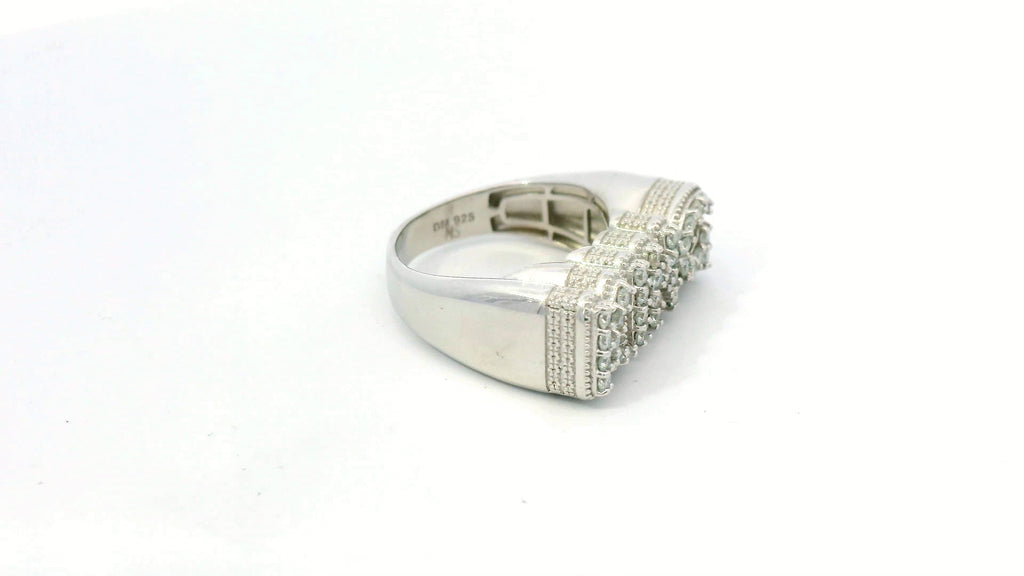 Silver labstone king ring