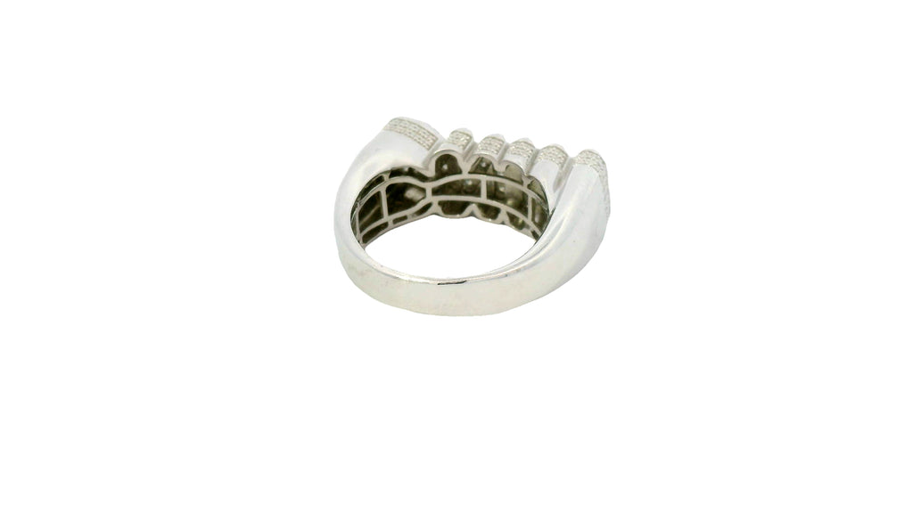 Silver labstone king ring