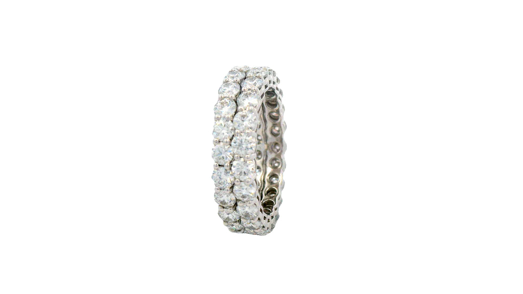 Silver labstone cluster ring