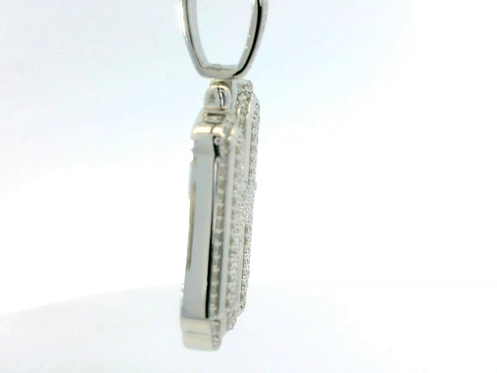 Silver Labstone Letter “ H “ pendant