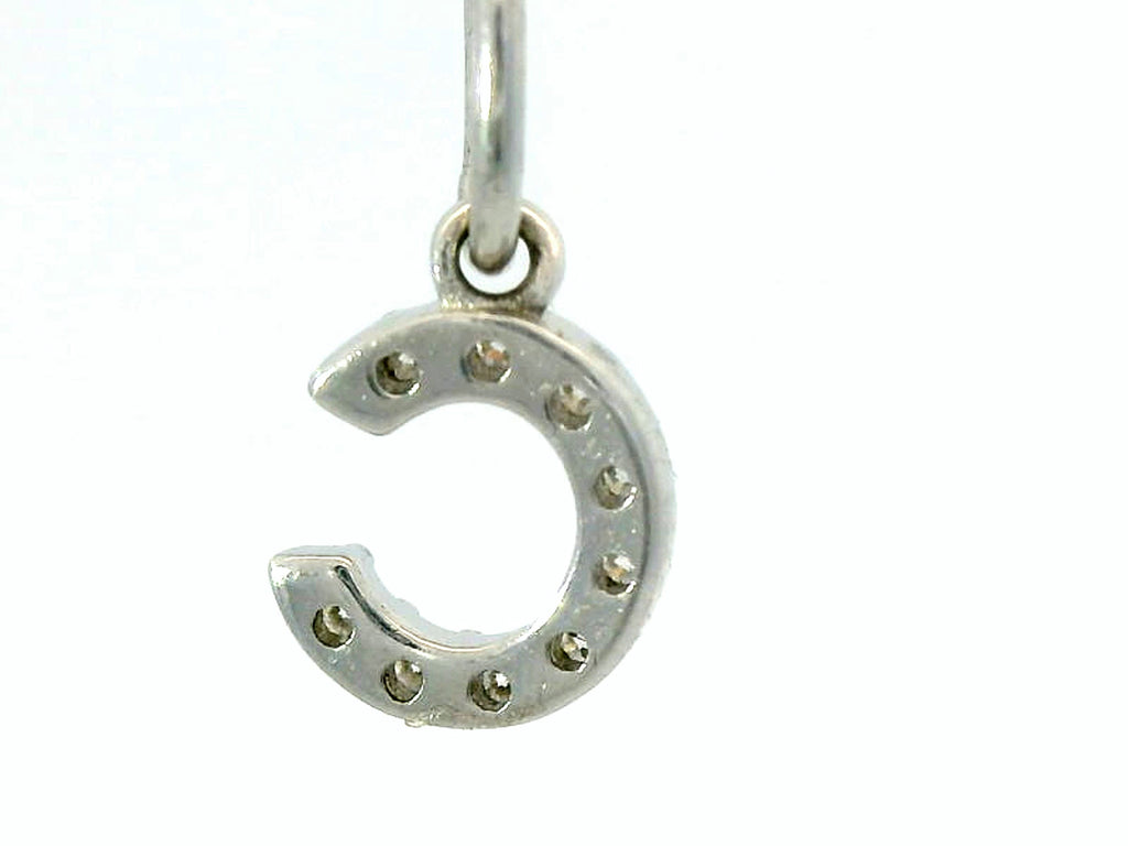 Silver labstone small letter “C”