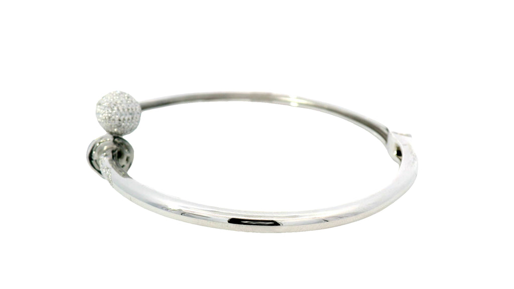 Silver arrow labstone bracelet