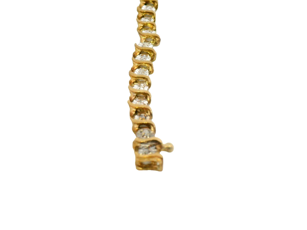 10k natural 1 pointer tennis bracelet
