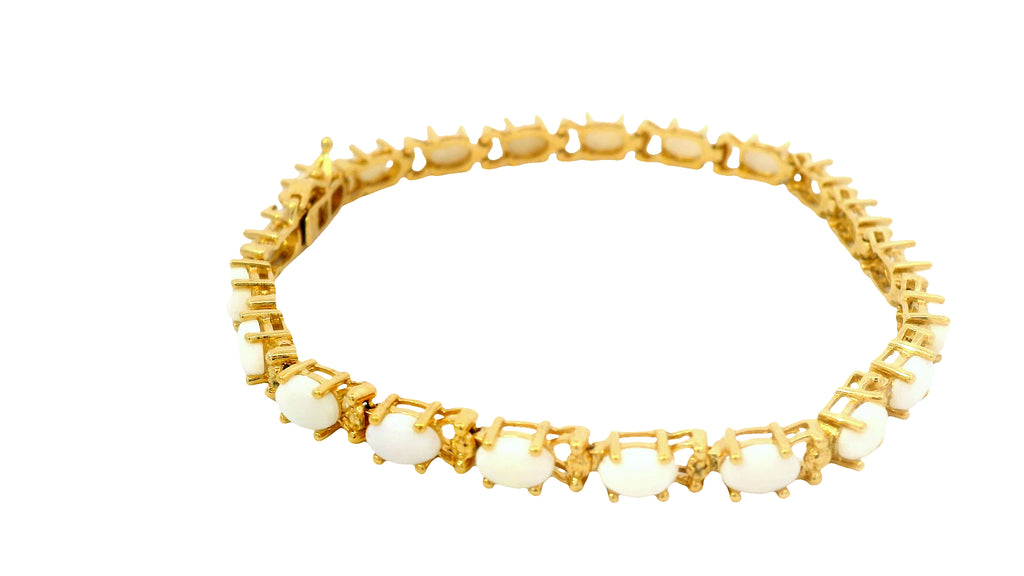 9k gold Opal bracelet