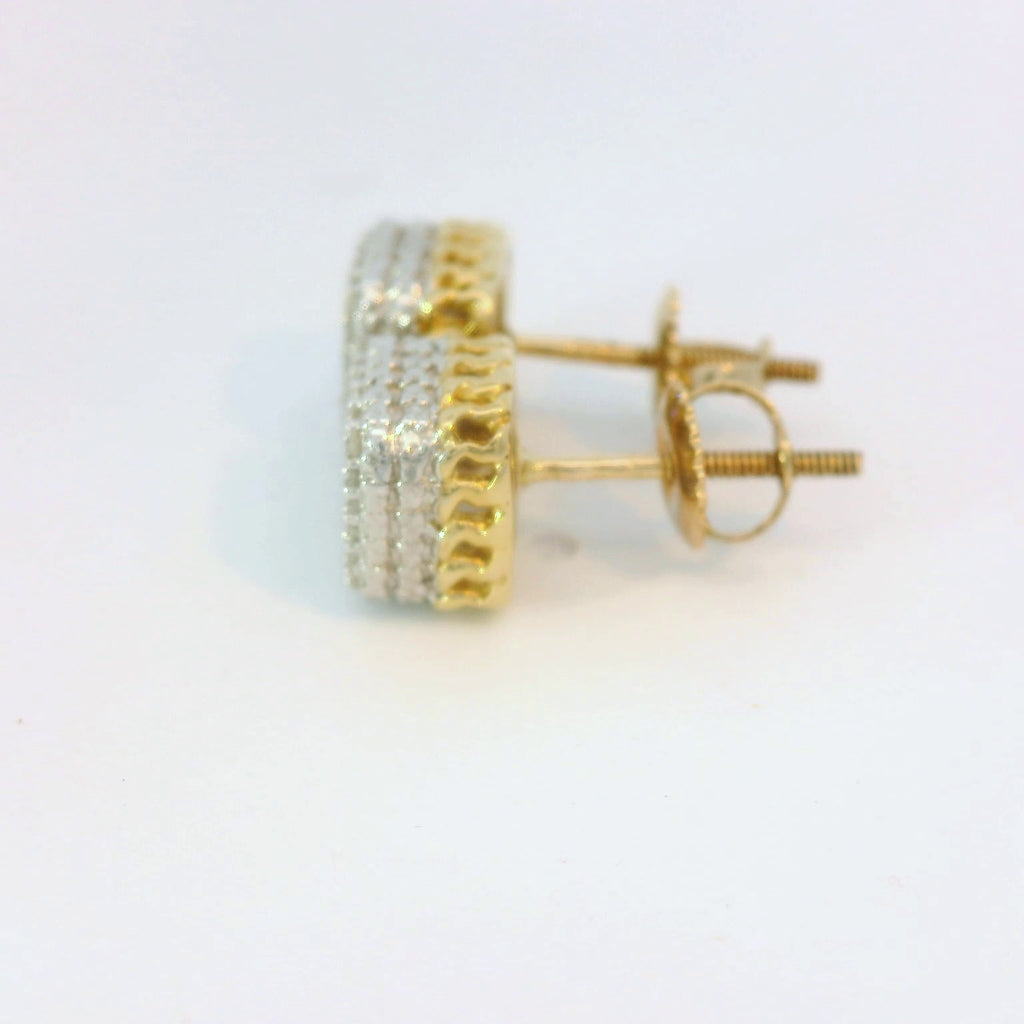 10k gold natural box earrings 1.2ct