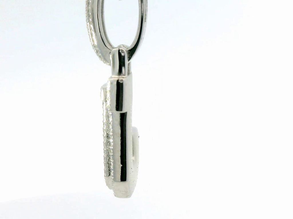 Silver labstone letter “ J “