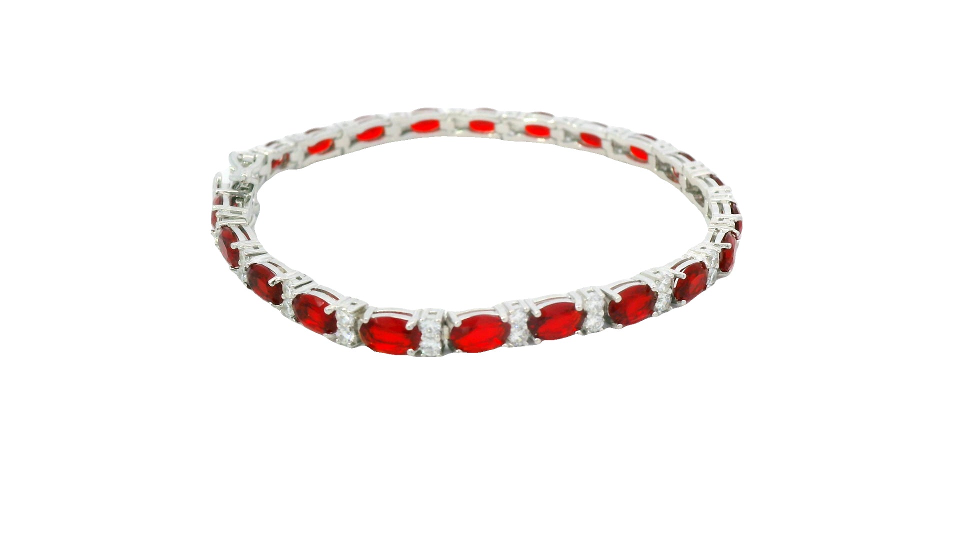Red and white, silver stimulated 