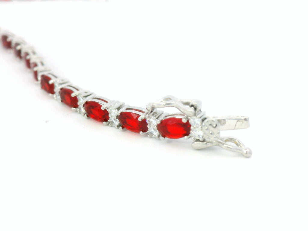 Red and white, silver stimulated 