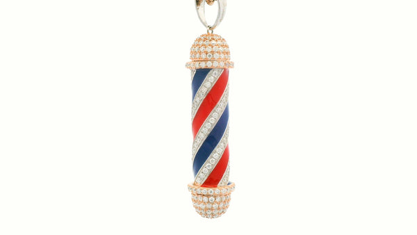 Medium size rose gold barber pole