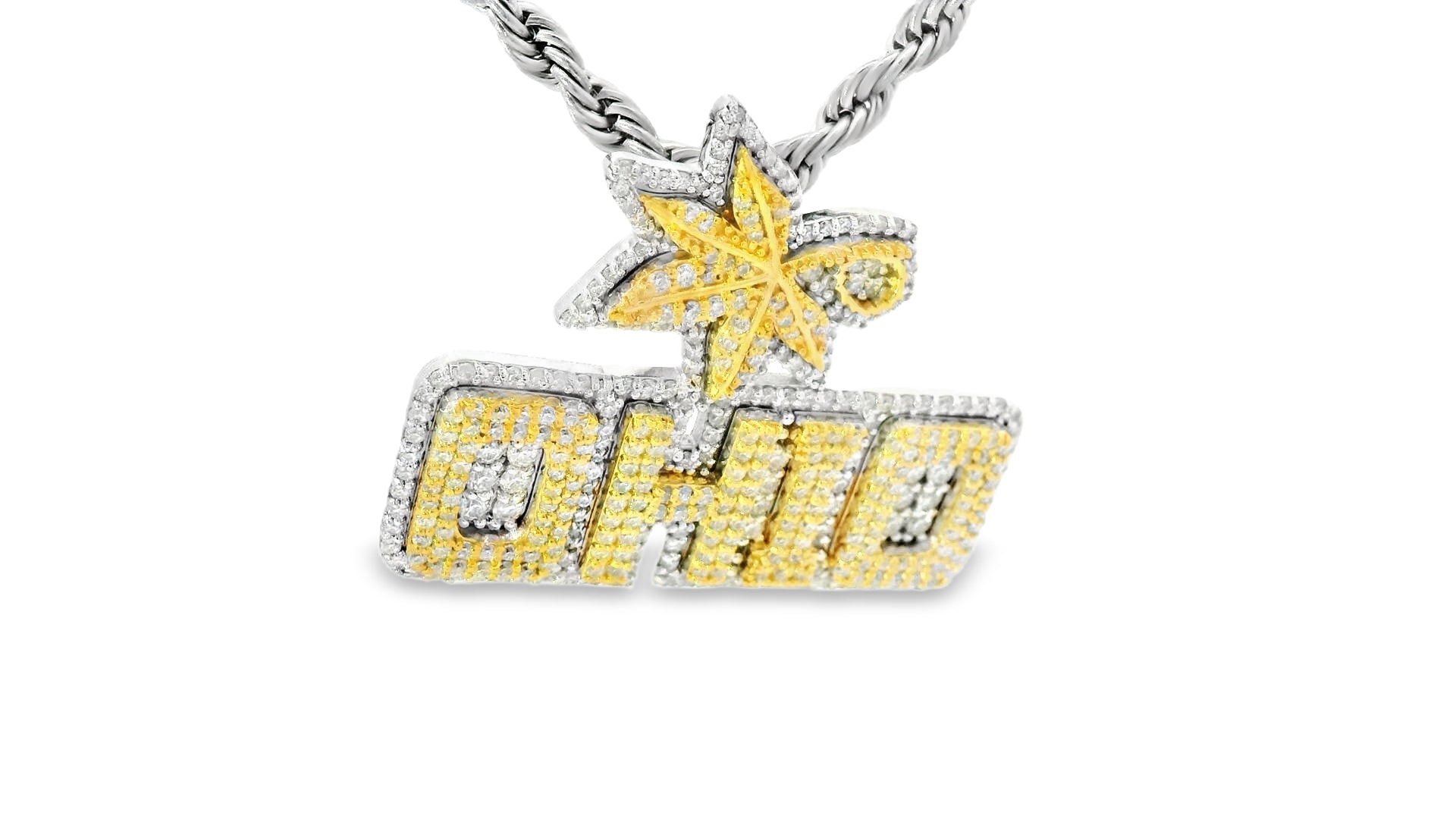 Silver labstone Ohio pendant