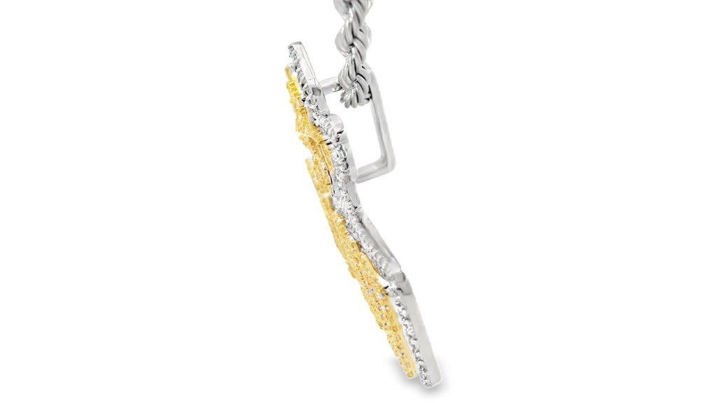 Silver labstone Ohio pendant