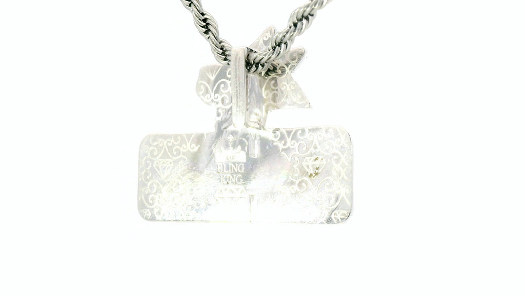 Silver labstone Ohio pendant