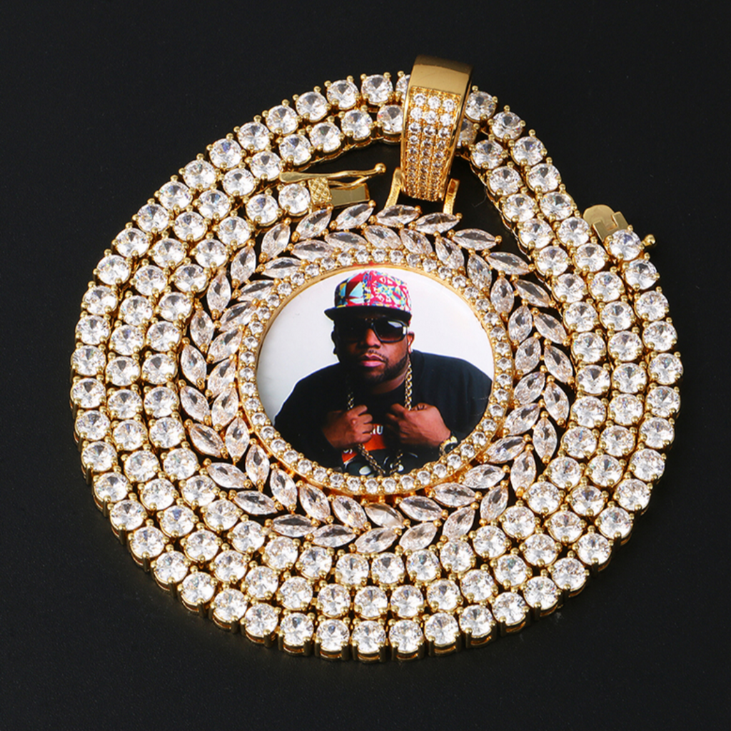 Marquise Custom Photo Pendant