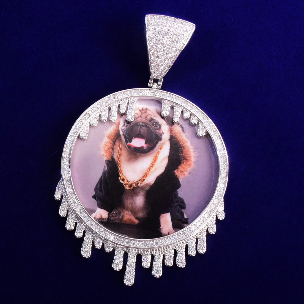 Drip Customizable Photo Pendant