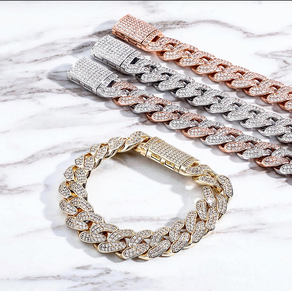 8m Cuban Link Matching Bracelet Selection