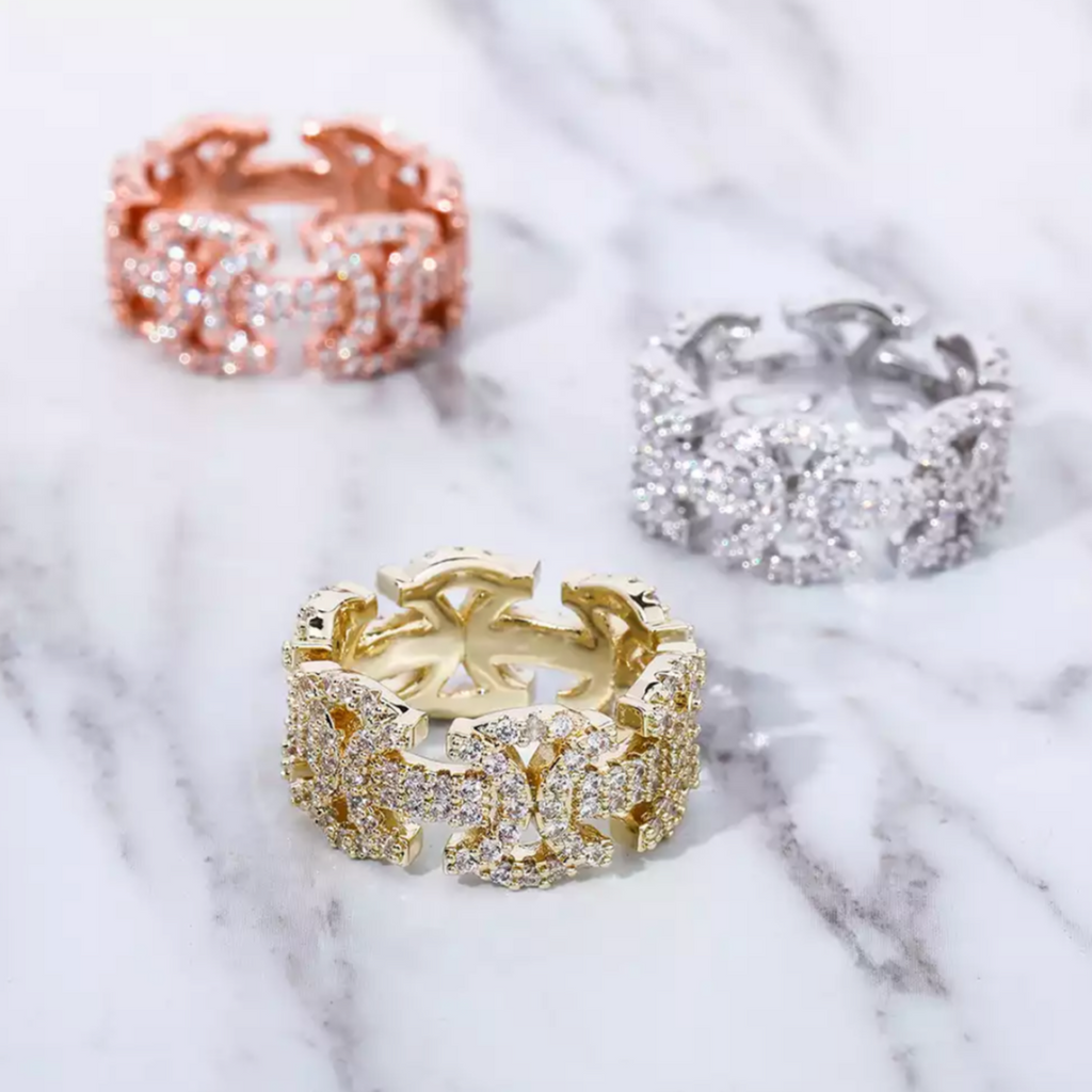 Cuban Link to Link Rings