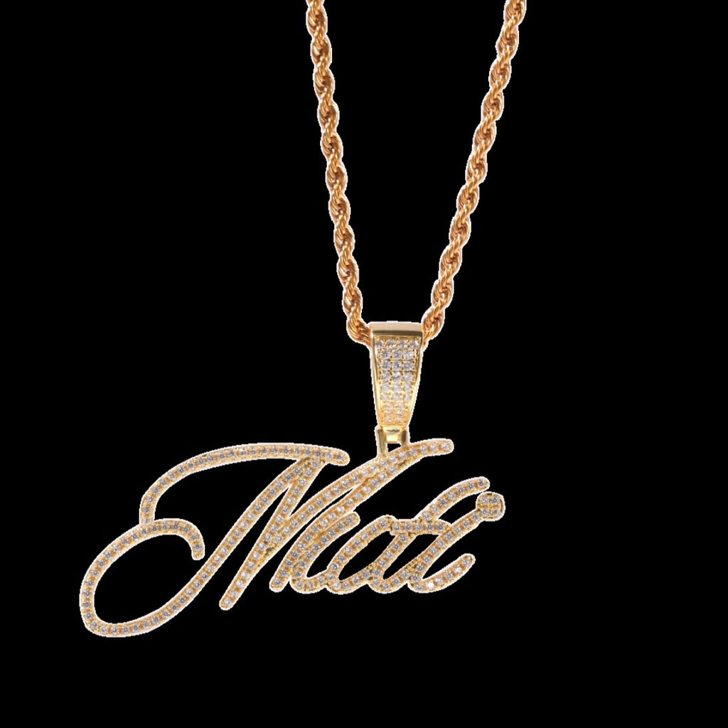 Cursive Style Customizable Name Pendant
