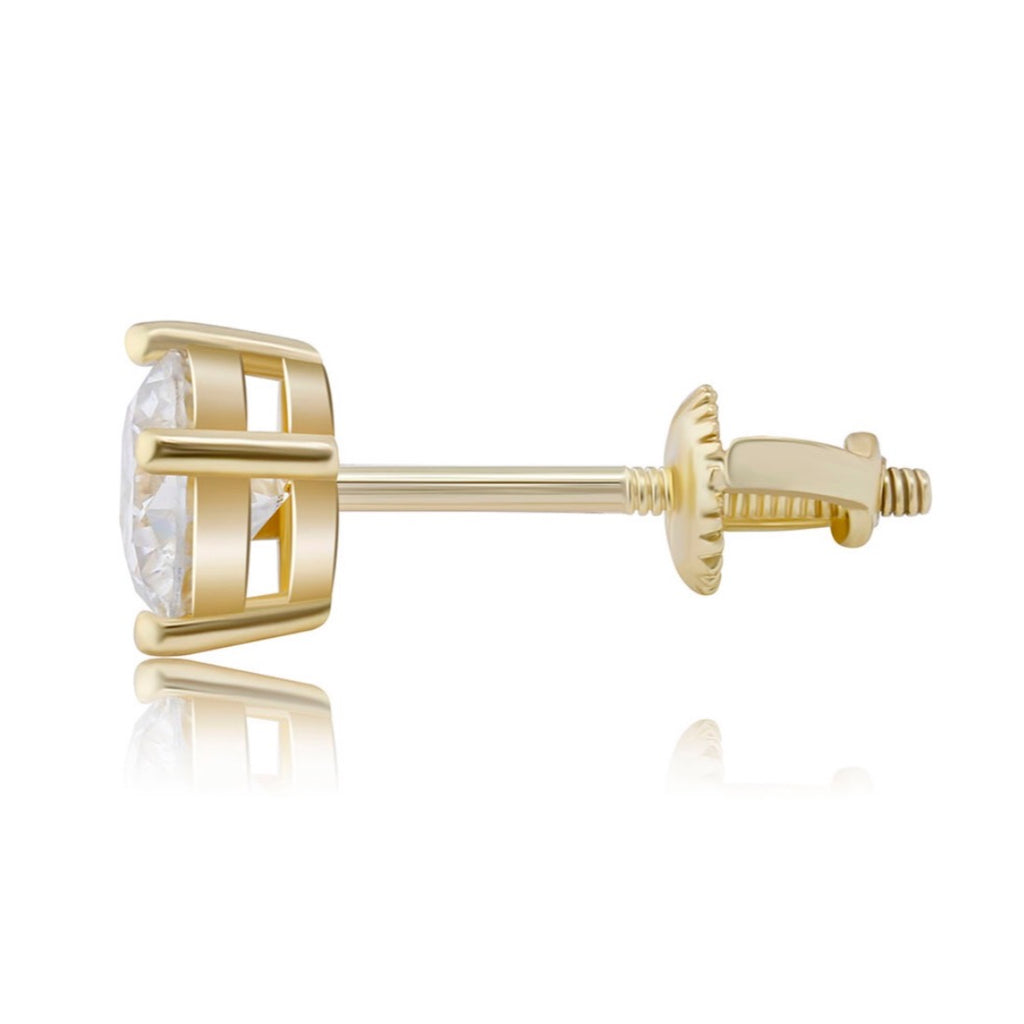 Round Stud Earrings