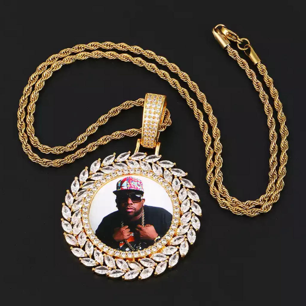Marquise Custom Photo Pendant