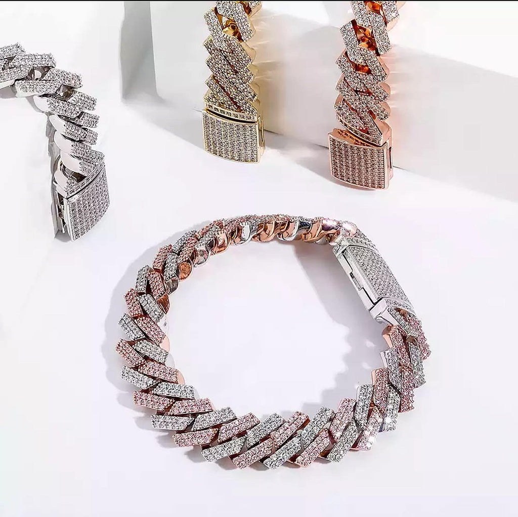 Zig Zag Cuban Link Bracelet Collection