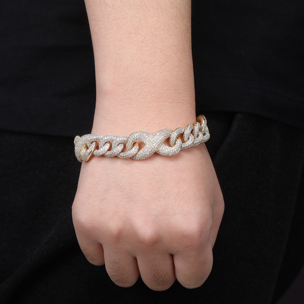 Infused Infinity Cuban Link Bracelet