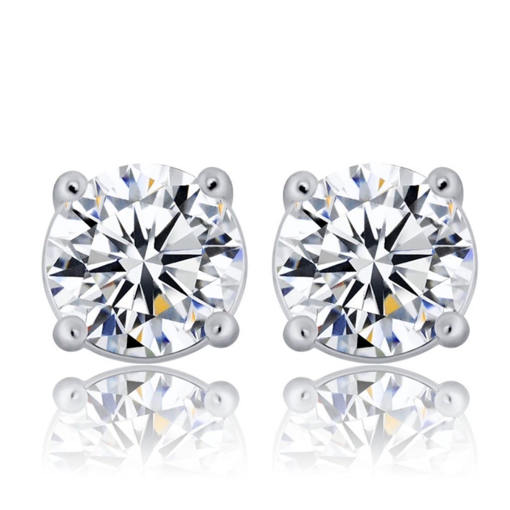 Round Stud Earrings
