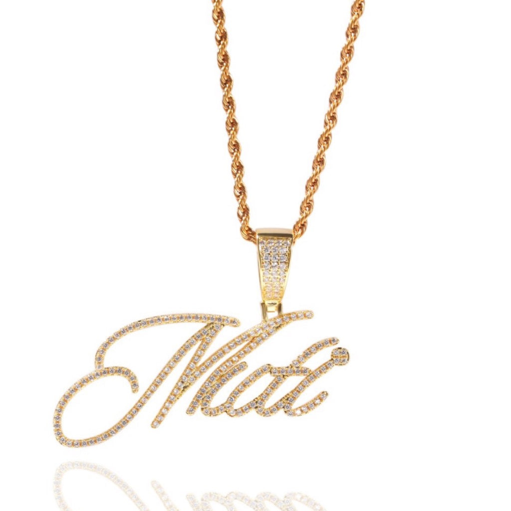 Cursive Style Customizable Name Pendant