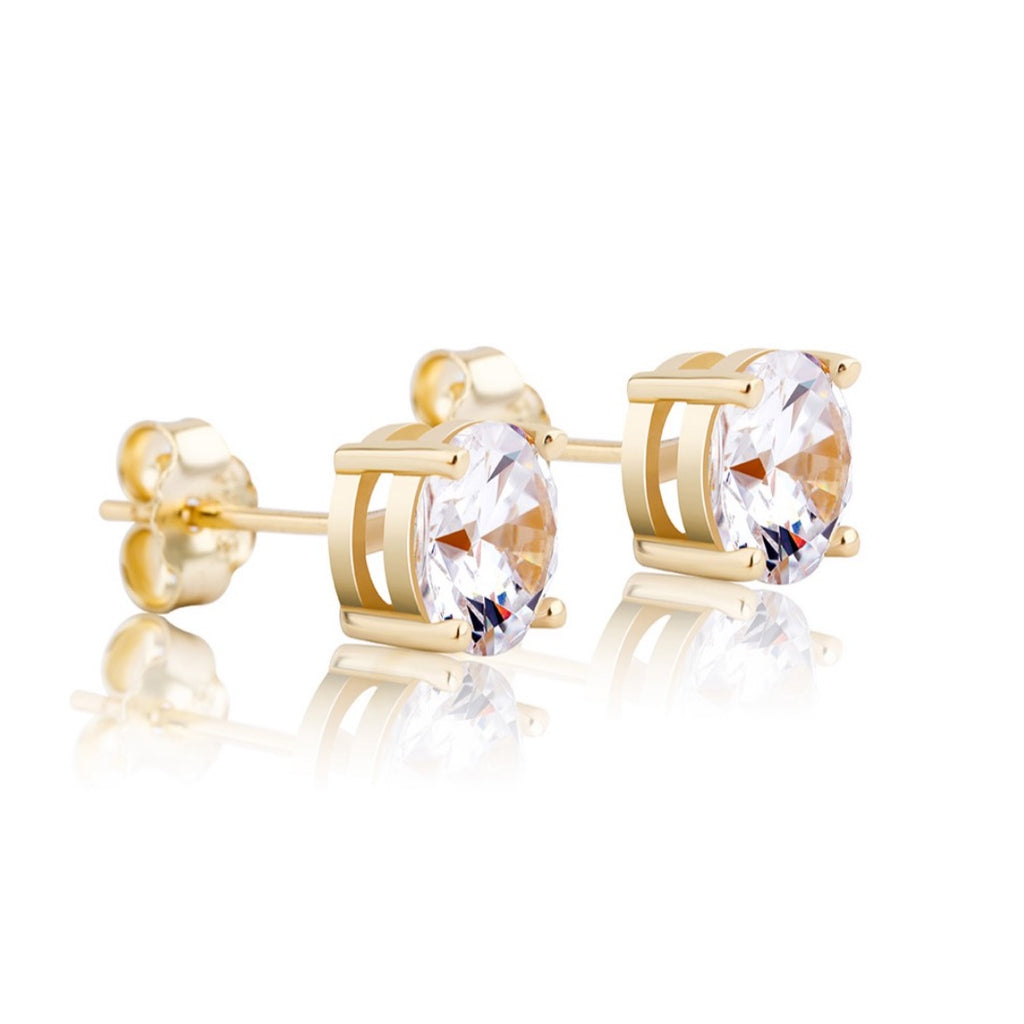 Round Stud Earrings