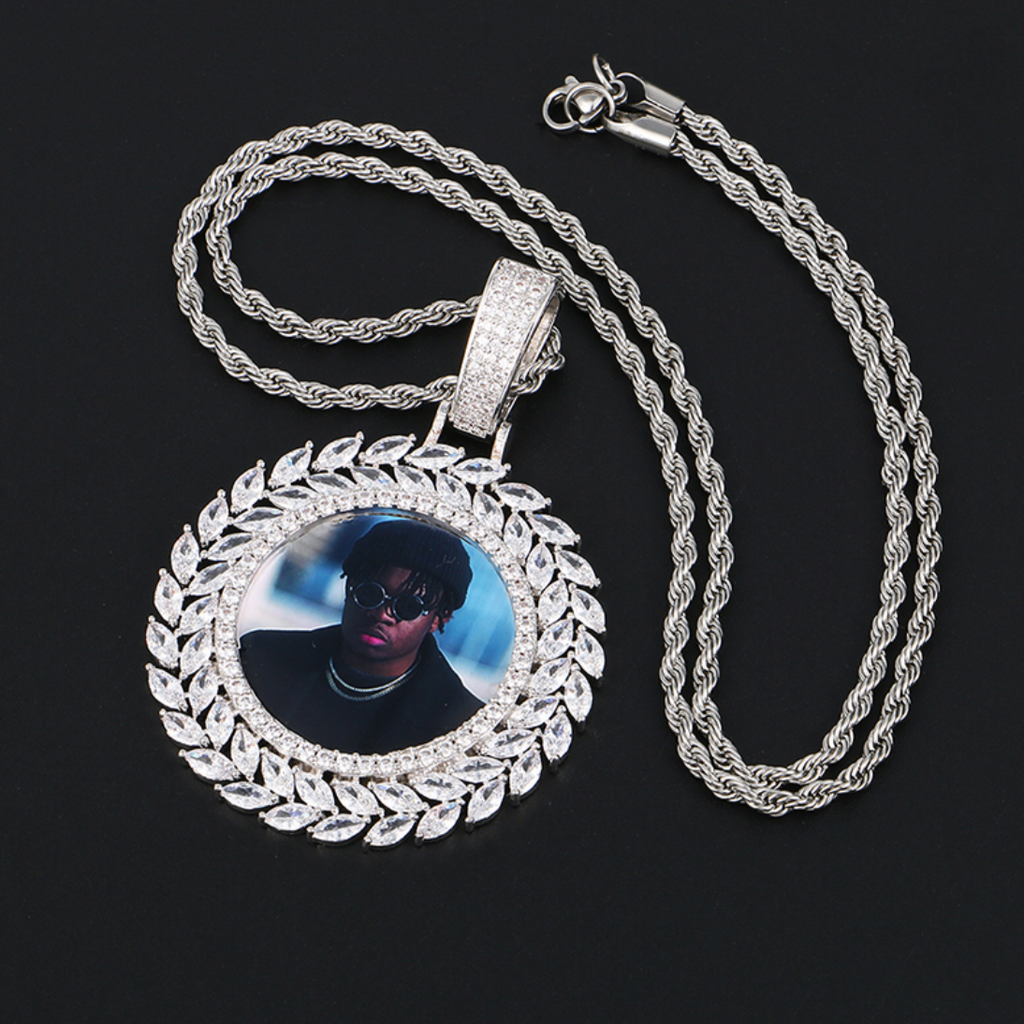 Marquise Custom Photo Pendant