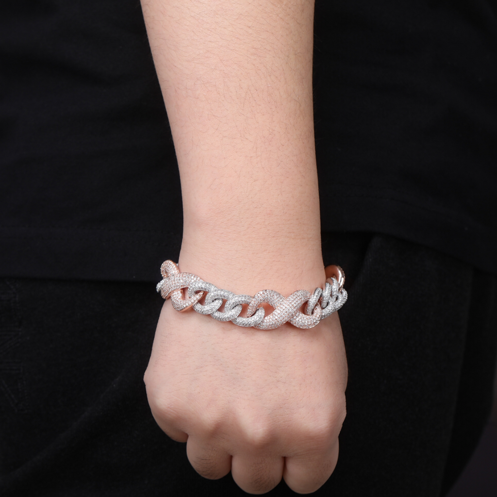 Infused Infinity Cuban Link Bracelet