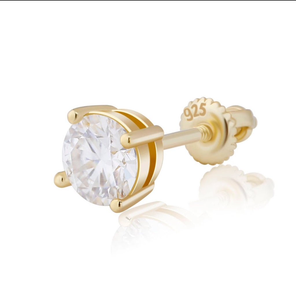 Round Stud Earrings