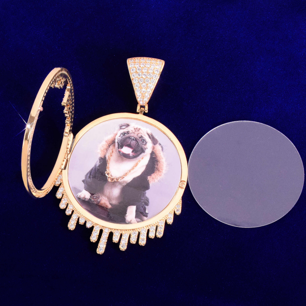 Drip Customizable Photo Pendant