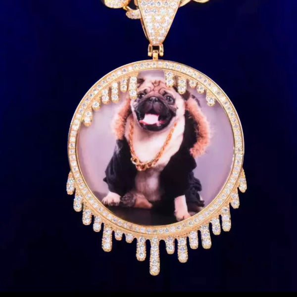 Drip Customizable Photo Pendant