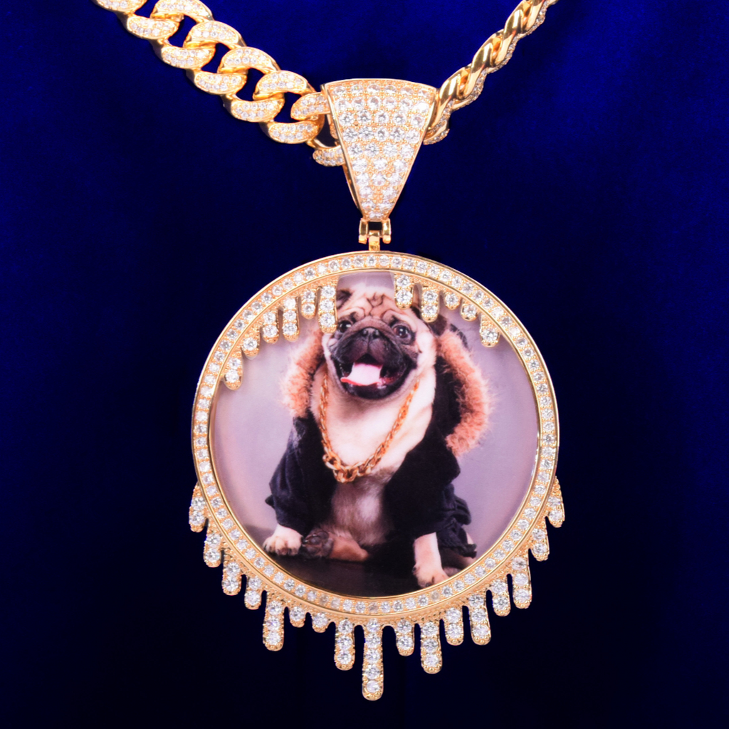 Drip Customizable Photo Pendant