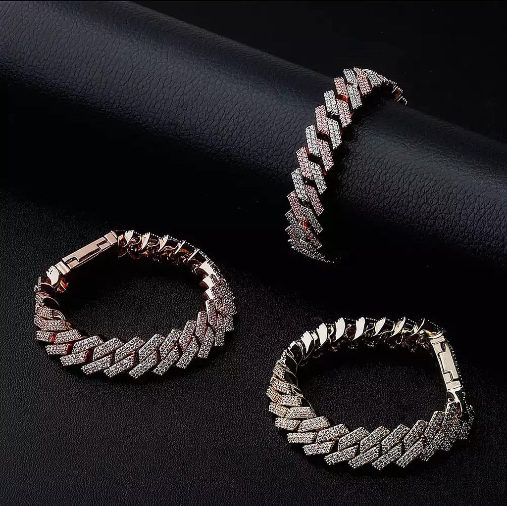 Zig Zag Cuban Link Bracelet Collection