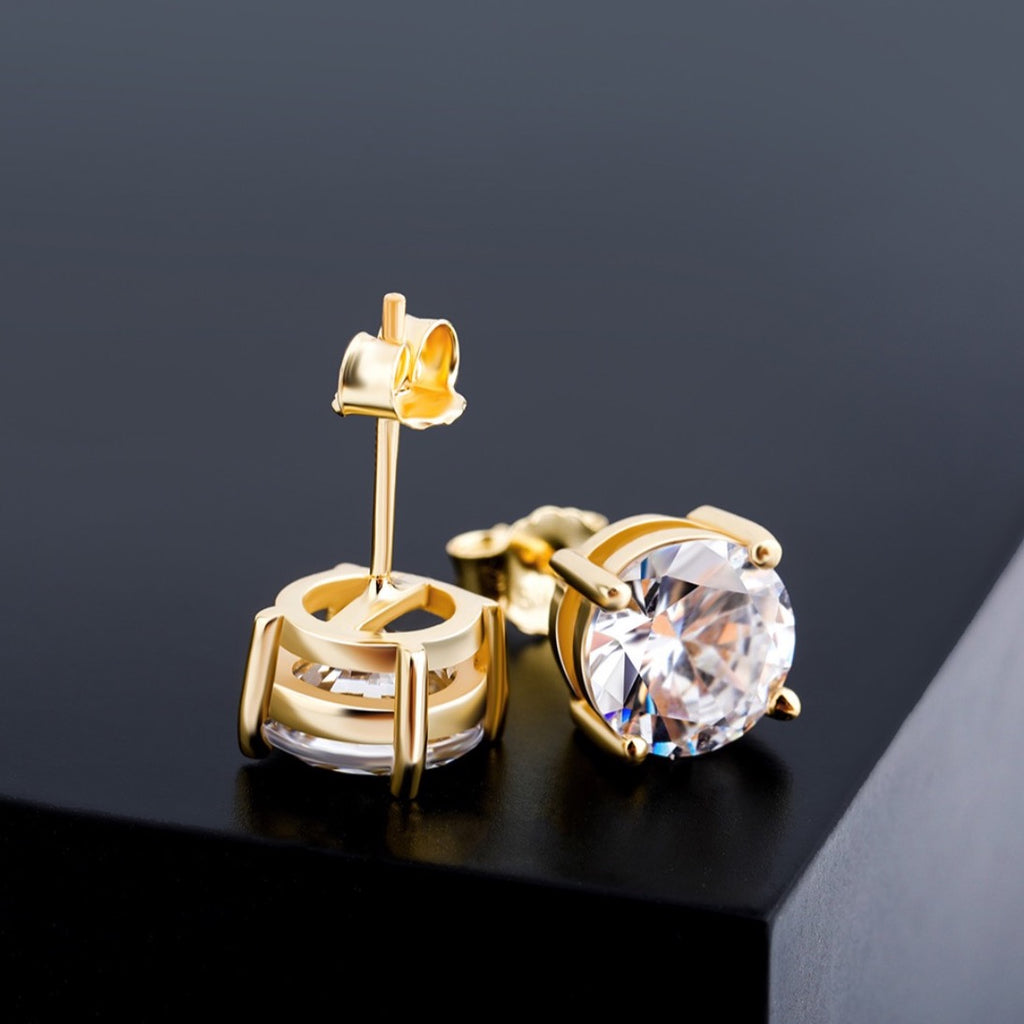 Round Stud Earrings