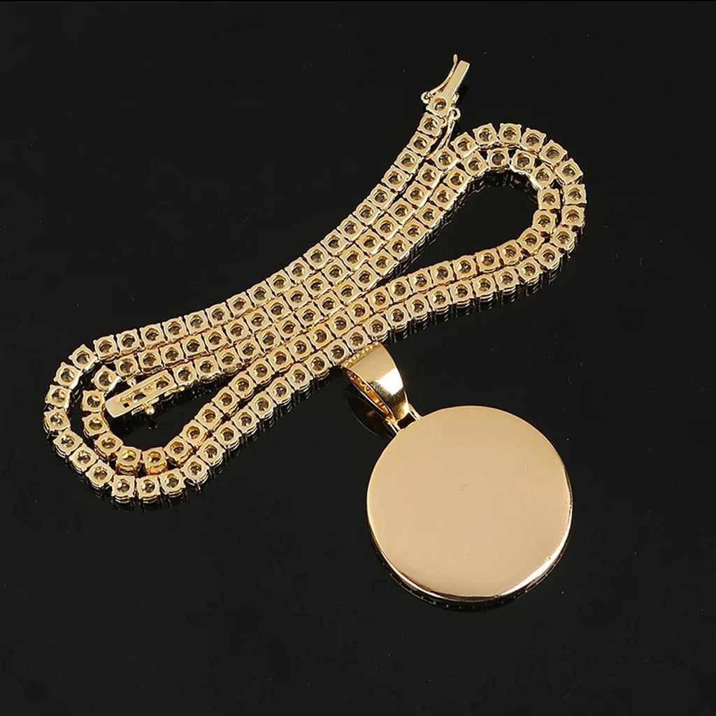 Custom Circle Photo Pendant