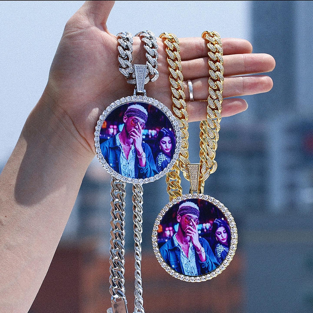 Circle Custom Photo Pendent Collection